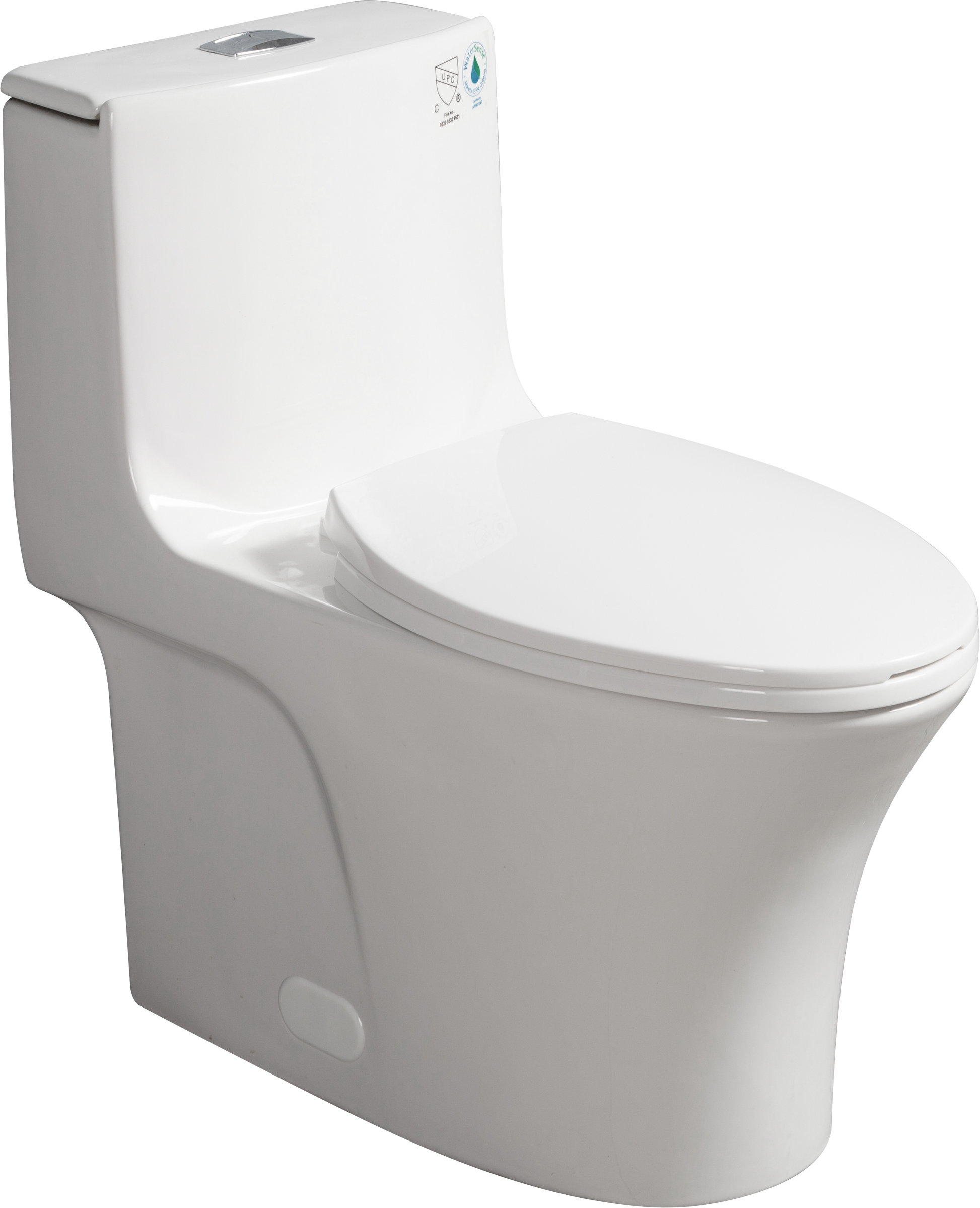 1.1 1.60 Gpf Dual Flush One Piece Toilet, Water Saving Elongated Comfort Height Floor Mounted, Soft Closing Seat, 1000 Gram Map Flushing Score Toilet, Gloss White 23T02 Gw Gloss White Ceramic