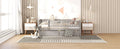 Full Size Daybed Wood Bed With Two Drawers, Gray Full Gray Solid Wood