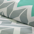 Comforter Set King Aqua Polyester