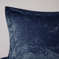 Velvet Comforter Set Twin Xl Navy Polyester