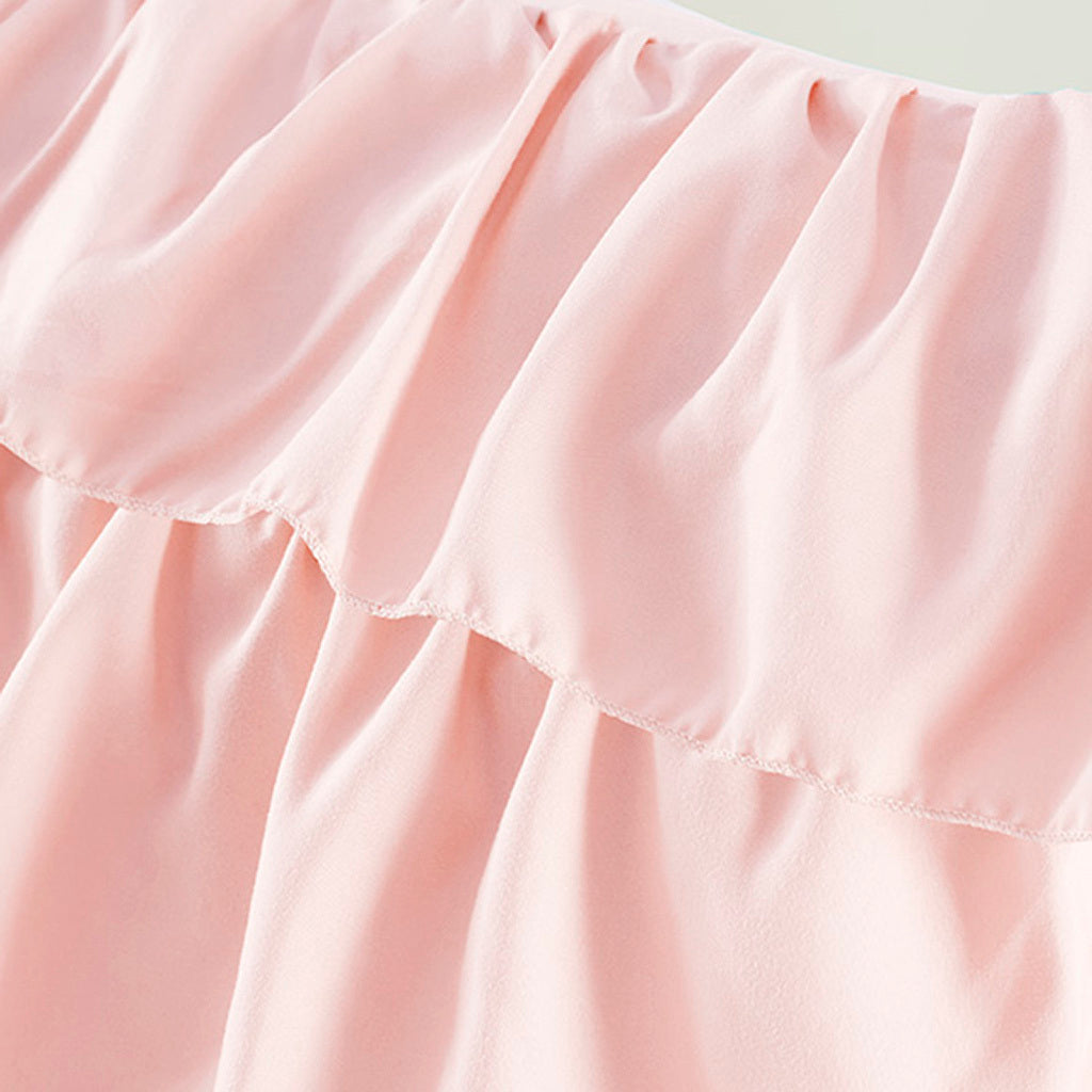 Ruffle Comforter Set Twin Blush Polyester