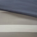 Striped Comforter Set With Bed Sheets Twin Blue Grey Polyester