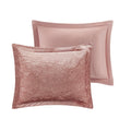 Velvet Comforter Set King Blush Polyester