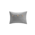 Striped Comforter Set Full Grey Microfiber