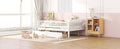 Full Size Daybed Wood Bed With Two Drawerswhite Full White Solid Wood