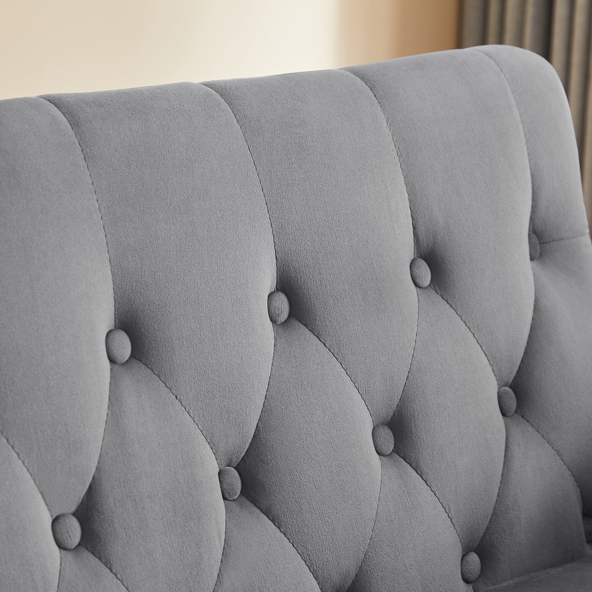 Artemax 55'' Modern Shiny Velvet Convertible Loveseat Sleeper Sofa Couch W 2 Lumbar Pillows, Adjustable Pull Out Bed And Removable Armrest For Nursery, Living Room, Apartment, Home Office Gray Foam Velvet