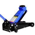 Hydraulic Trolley Low Profile And Steel Racing 3Ton 6,000 Lb Capacity, Floor Jack With Piston Quick Lift Single Pump, Blue Lifting Range 5.1