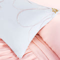 Ruffle Comforter Set Twin Blush Polyester