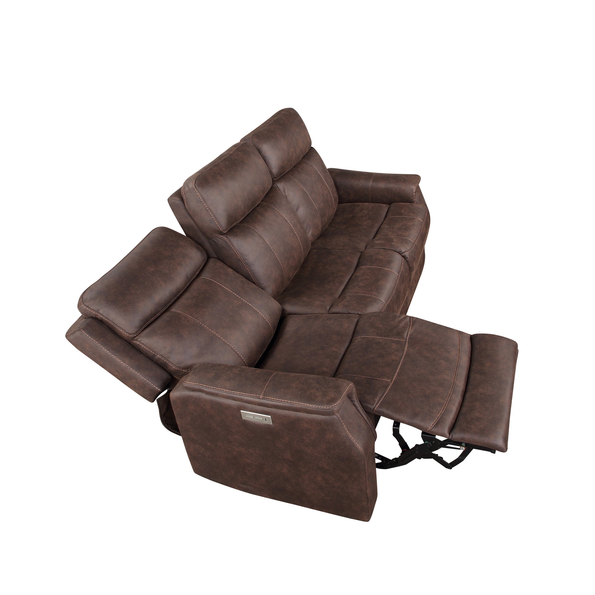 Valencia Pw Pw Recliner Sofa Walnut Walnut Foam Fabric 3 Seat