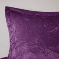 Velvet Comforter Set King Purple Polyester