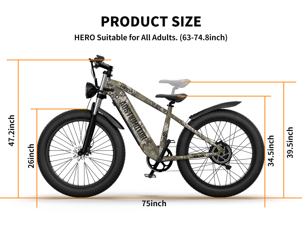 E Bike 26"1000W Electric Bike 52V 20Ah Battery Samsung All Terrain Ebike Mountain Bicycle Camouflage Lime Green Aluminium Alloy