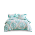 Comforter Set King Aqua Polyester