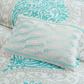 Comforter Set King Aqua Polyester