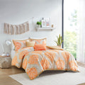 Comforter Set Twin Orange Polyester