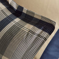 Plaid Comforter Set With Bed Sheets Twin Navy Multi Polyester