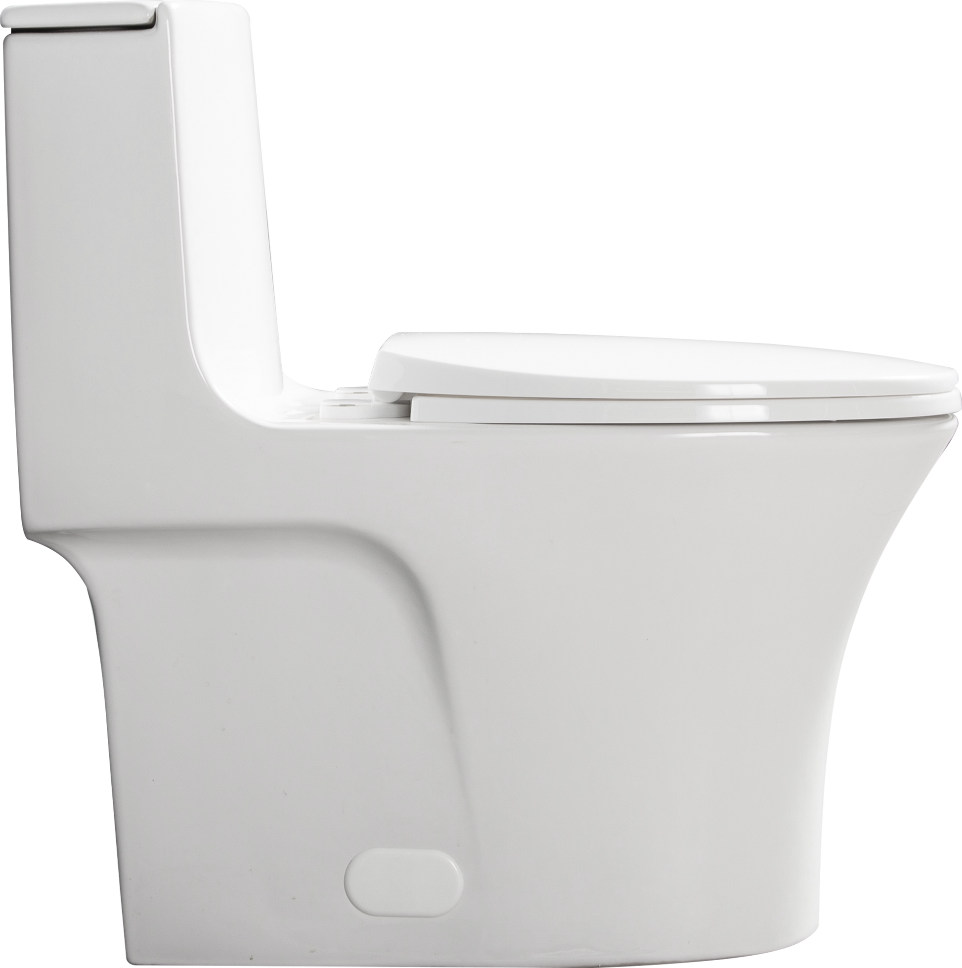 1.1 1.60 Gpf Dual Flush One Piece Toilet, Water Saving Elongated Comfort Height Floor Mounted, Soft Closing Seat, 1000 Gram Map Flushing Score Toilet, Gloss White 23T02 Gw Gloss White Ceramic