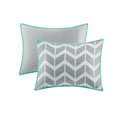 Comforter Set Twin Aqua Polyester