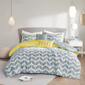 Comforter Set Twin Yellow Polyester