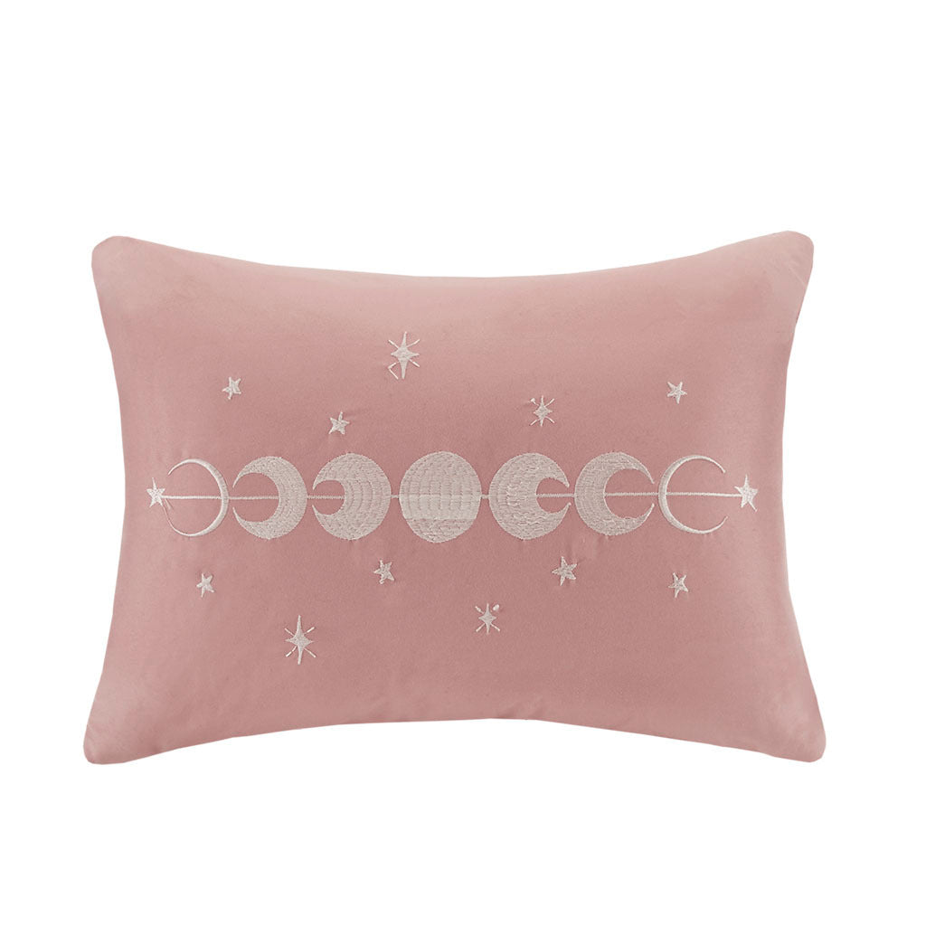 Velvet Comforter Set Full Blush Polyester