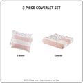 Cotton Cabana Stripe Reversible Quilt Set With Rainbow Reverse Full Pink Cotton