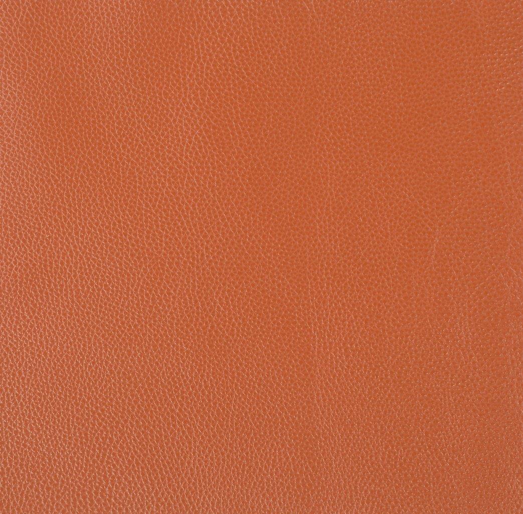 22" Modern Genuine Italian Leather Lounge Chair Orange Foam Leather