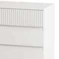 8 Drawer Storage Cabinet With Decorative Finish,For Bedroom,Living Room,Dining Room,Hallways,Easy Assembly White Mdf