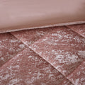 Velvet Duvet Cover Set Full Blush Polyester