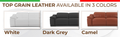 Genuine Italian Leather Power Reclining Sofa White Foam Leather