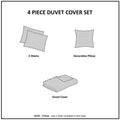 Velvet Duvet Cover Set Twin Grey Polyester