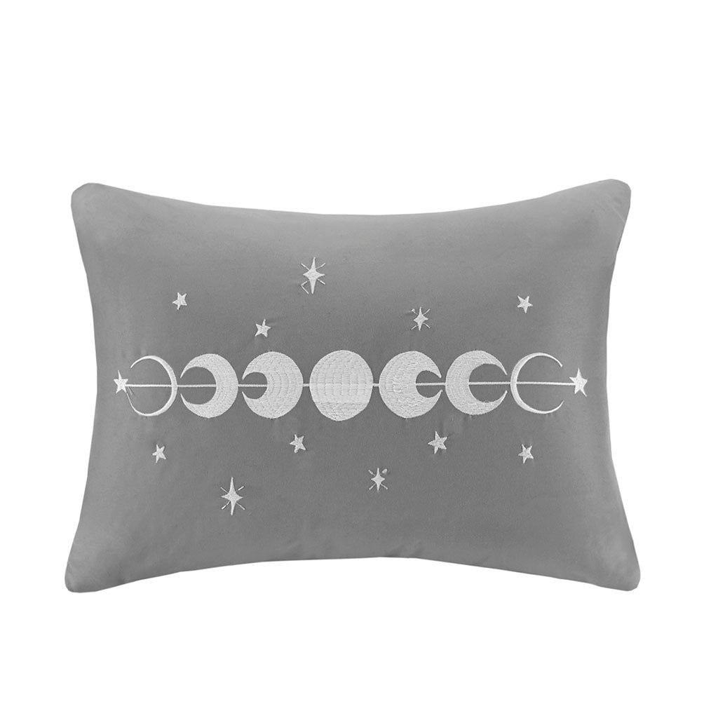 Velvet Duvet Cover Set King Grey Polyester