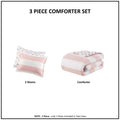 Cotton Cabana Stripe Reversible Comforter Set With Rainbow Reverse Twin Pink Cotton