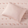 Clip Jacquard Comforter Set King Pink Polyester