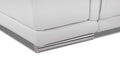 Genuine Italian Leather Power Reclining Sofa White Foam Leather