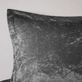 Velvet Duvet Cover Set Twin Grey Polyester