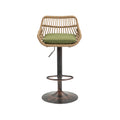 Coolmore Swivel Bar Stools Set Of 2 Adjustable Counter Height Chairs With Footrest For Kitchen, Dining Room 2Pc Set Green Polyester