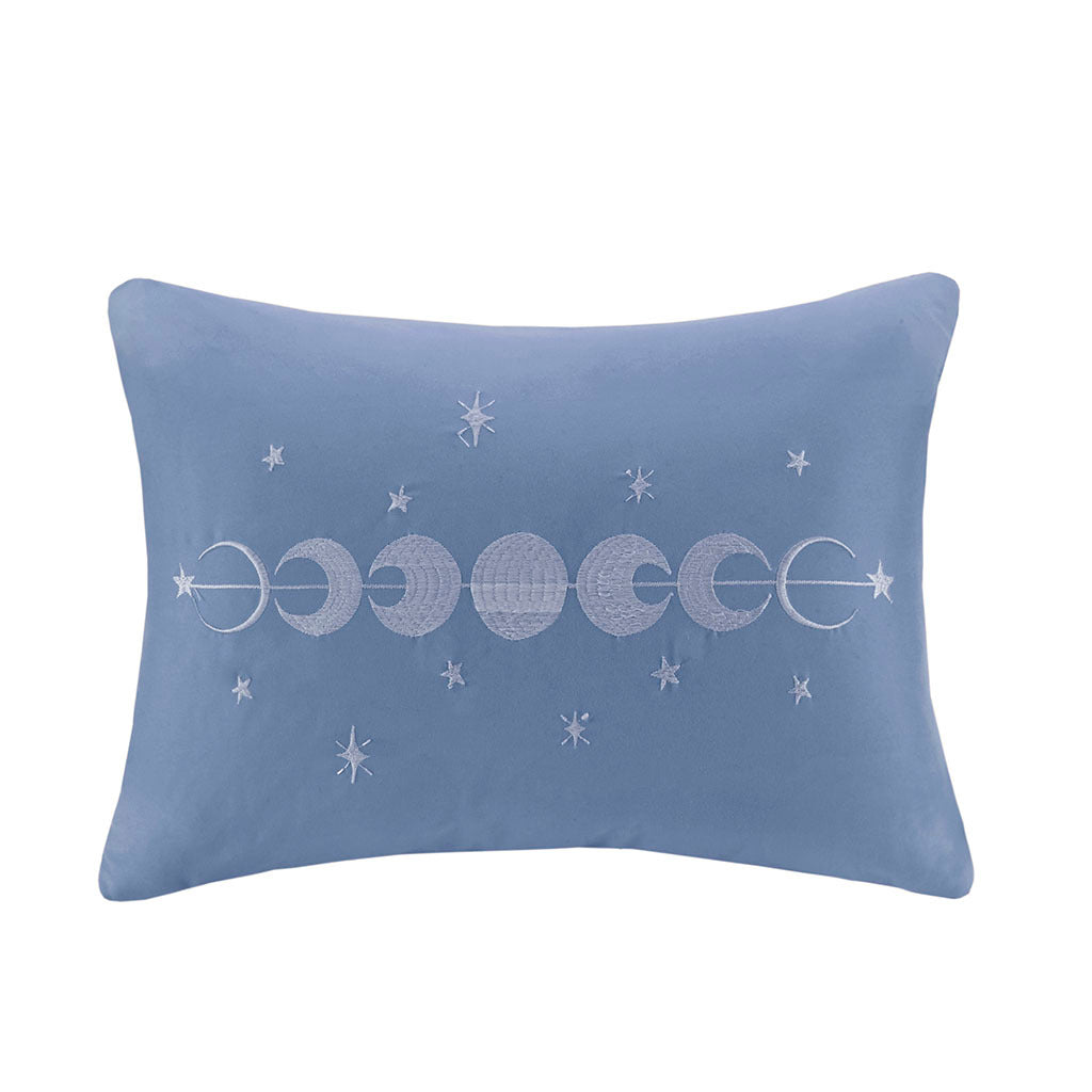 Velvet Comforter Set King Blue Polyester