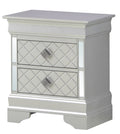 Verona G6700 N Nightstandsilver Champagne Champagne Particle Board