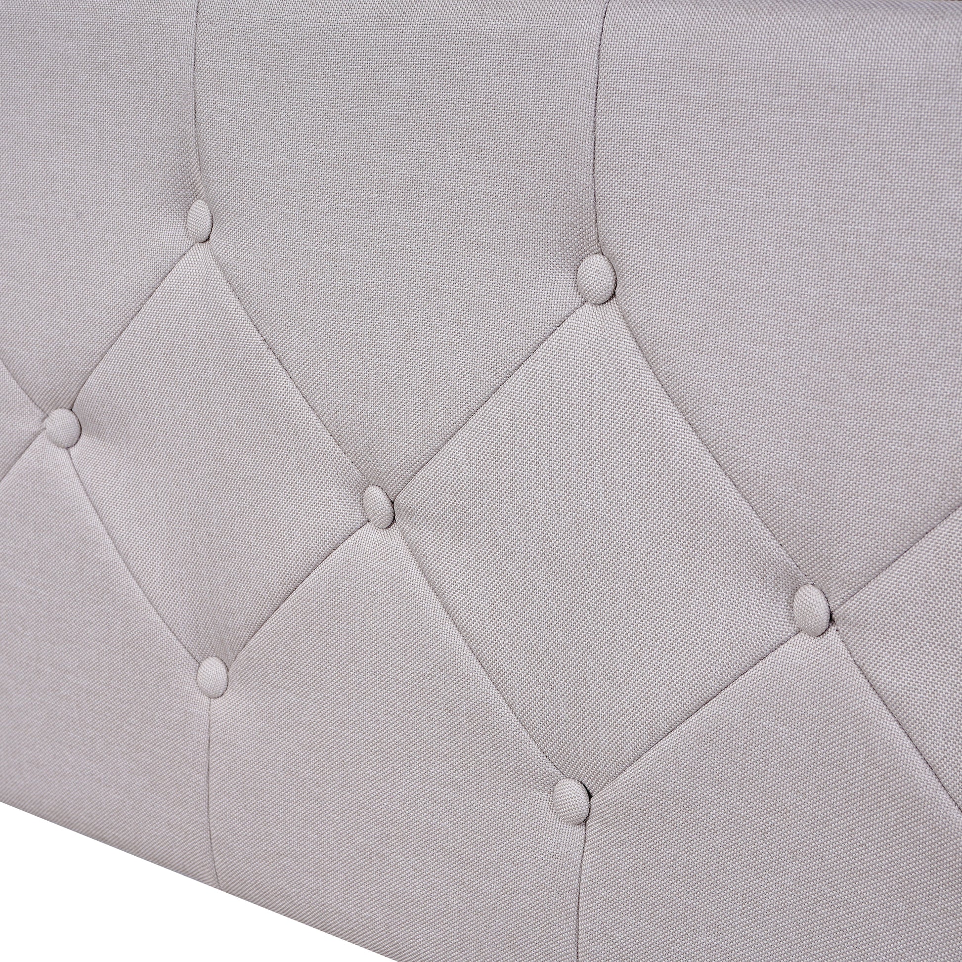 Full Size Upholstered Platform Bed With Storage Headboard, Led, Usb Charging And 2 Drawers, Beige Box Spring Not Required Beige Wood Linen Upholstered
