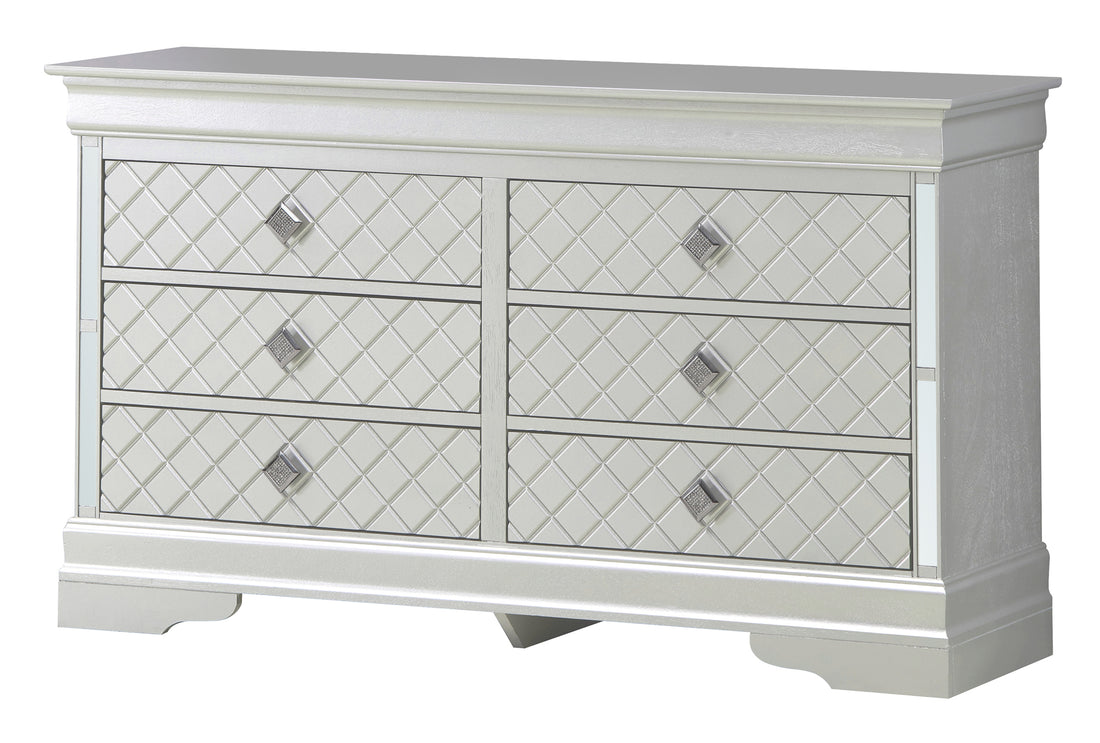 Verona G6700 D Dressersilver Champagne Champagne Particle Board