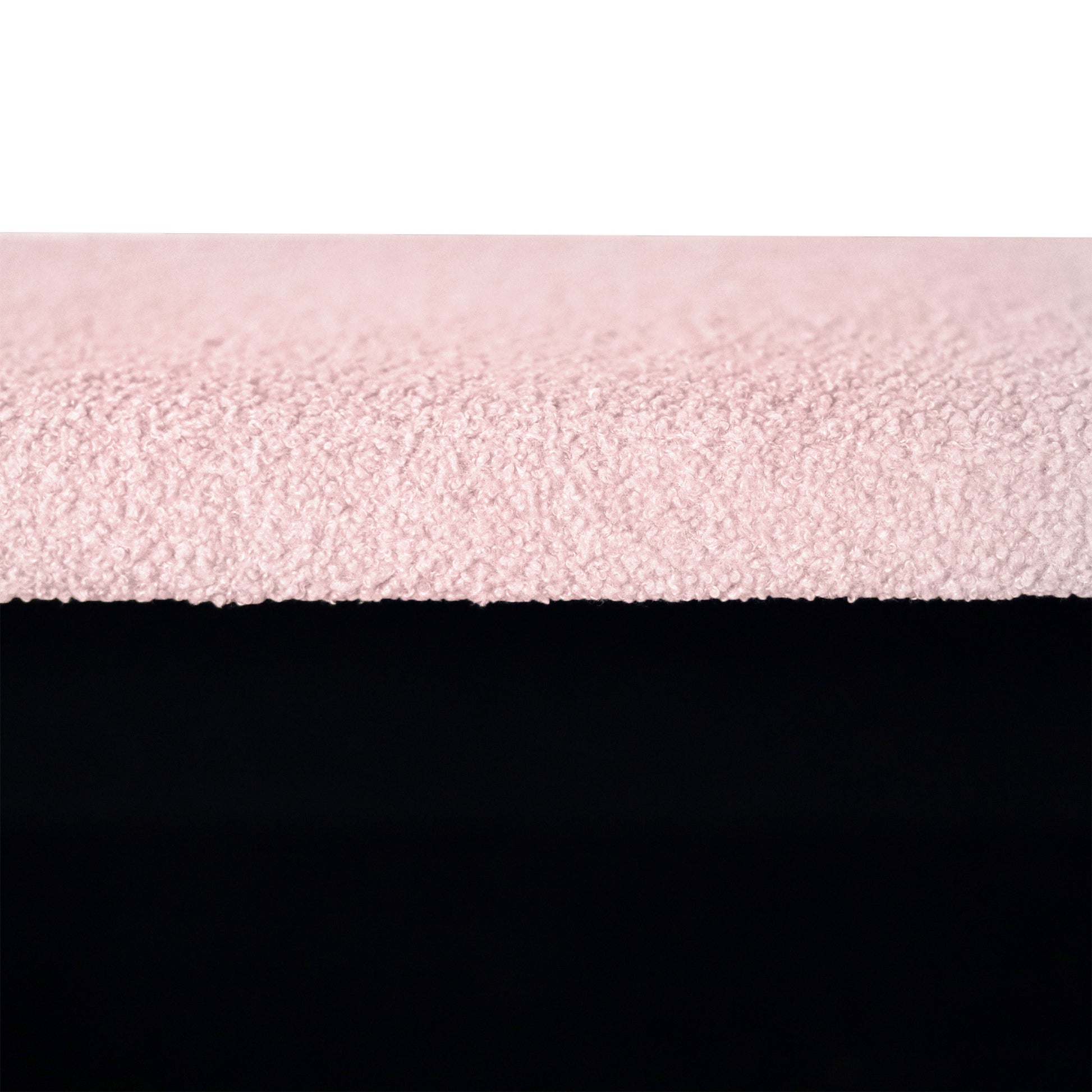 Pink Storage Ottoman Bench For End Of Bed Gold Legs, Modern Grey Faux Fur Entryway Bench Upholstered Padded With Storage For Living Room Bedroom Pink Faux Fur