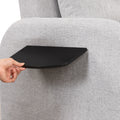 Pull Out Sofa Sleeper 3 In 1 With 2 Wing Table And Usb Charge For Nap Line Fabric For Living Room Recreation Room Grey Gray Foam Linen
