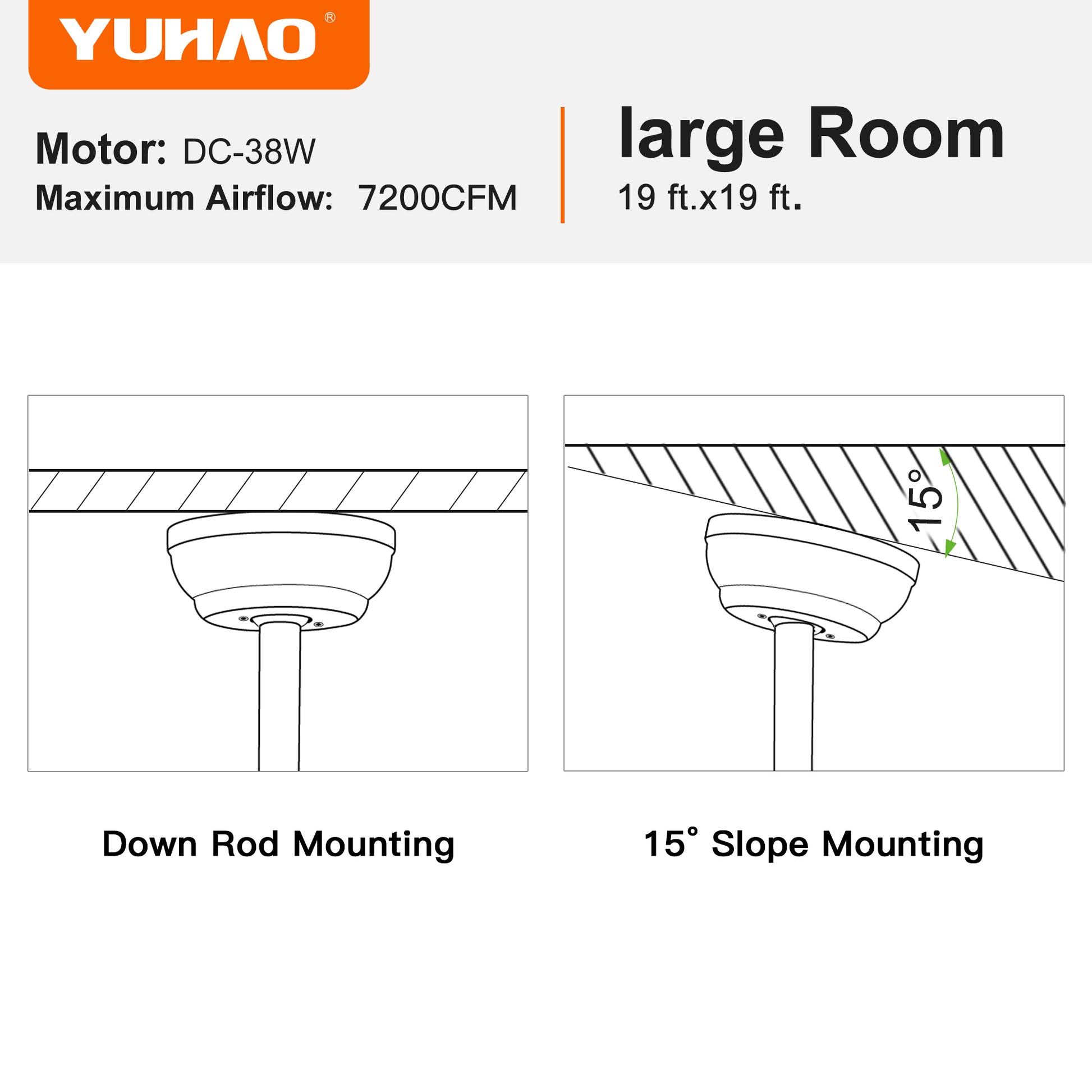Mordern Farmhouse 62 In Black Ceiling Fan With Smart App And Remote Control Black Plywood