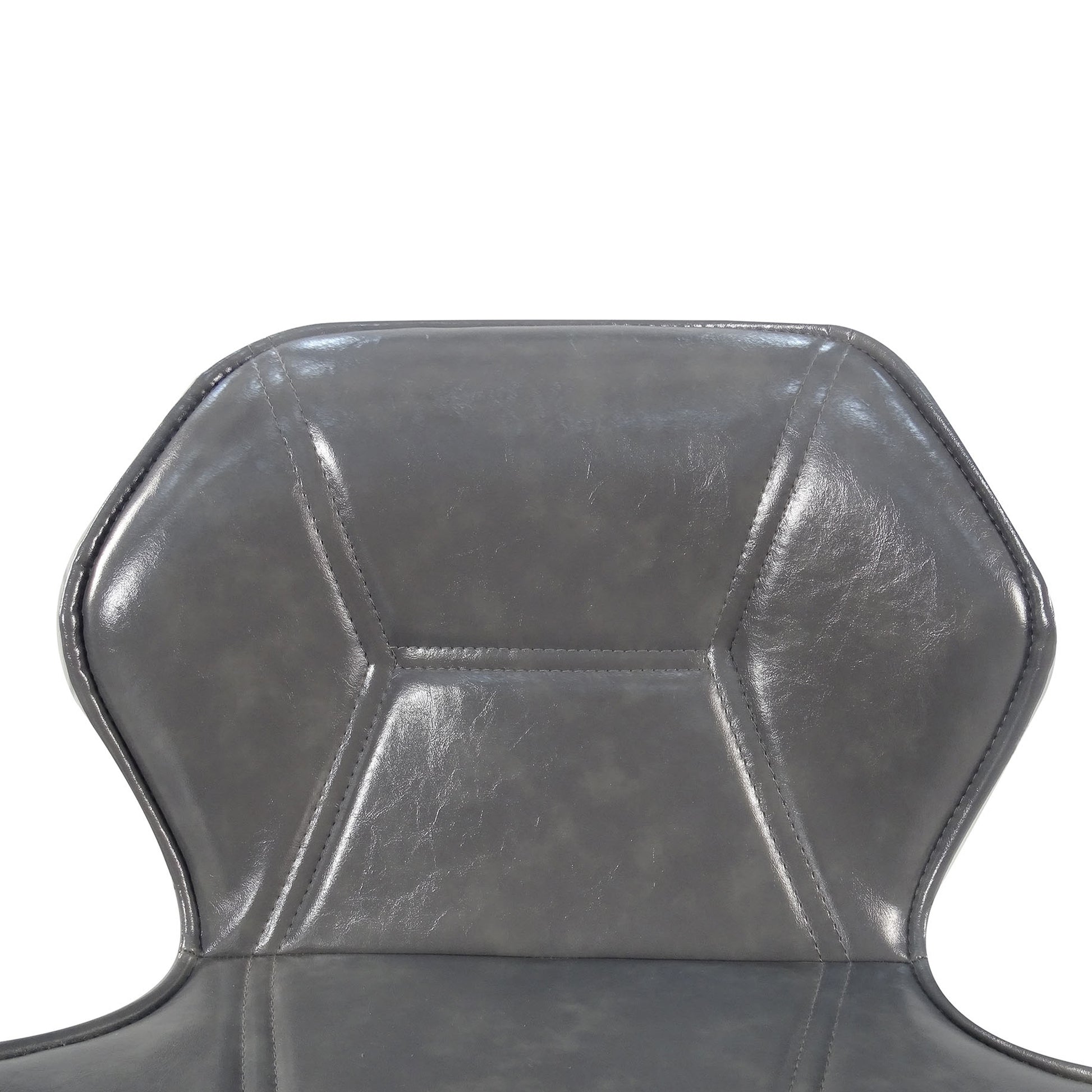 Set Of 2, Leather Bar Chair With High Density Sponge, Pu Chair Counter Height Pub Kitchen Stools For Dining Room,Homes,Bars, Kitchens,Gray Gray Pu