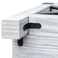 End Table Plaid Grey Oak Mdf Steel