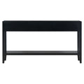 Contemporary 3 Drawer Console Table With 1 Shelf, Entrance Table For Entryway, Hallway, Living Room, Foyer, Corridor Black Primary Living Space American Design Mdf