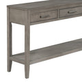 Contemporary 3 Drawer Console Table With 1 Shelf, Entrance Table For Entryway, Hallway, Living Room, Foyer, Corridor Gray Primary Living Space American Design Mdf