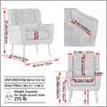Modern Accent Chair,Chenille Arm Chairs For Living Room,Upholstered Mordern Armchair,Comfy Soft Padded Lounge Chair In Small Space, Bedroom, W Pillow, Solid Wood Leg Gray Grey Light Brown Primary Living Space Modern Rubberwood Foam Chenille