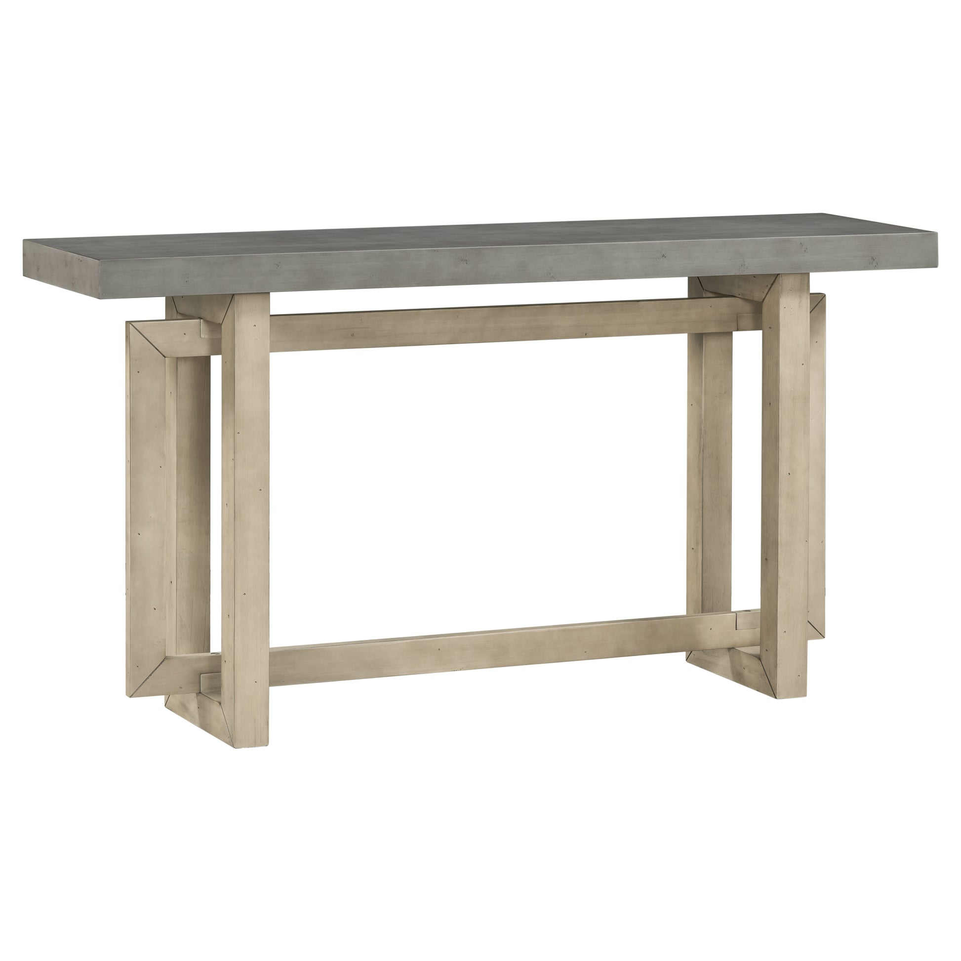 Contemporary Console Table With Wood Top, Extra Long Entryway Table For Entryway, Hallway, Living Room, Foyer, Corridor Gray Solid Wood Mdf