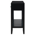 Contemporary 3 Drawer Console Table With 1 Shelf, Entrance Table For Entryway, Hallway, Living Room, Foyer, Corridor Black Primary Living Space American Design Mdf