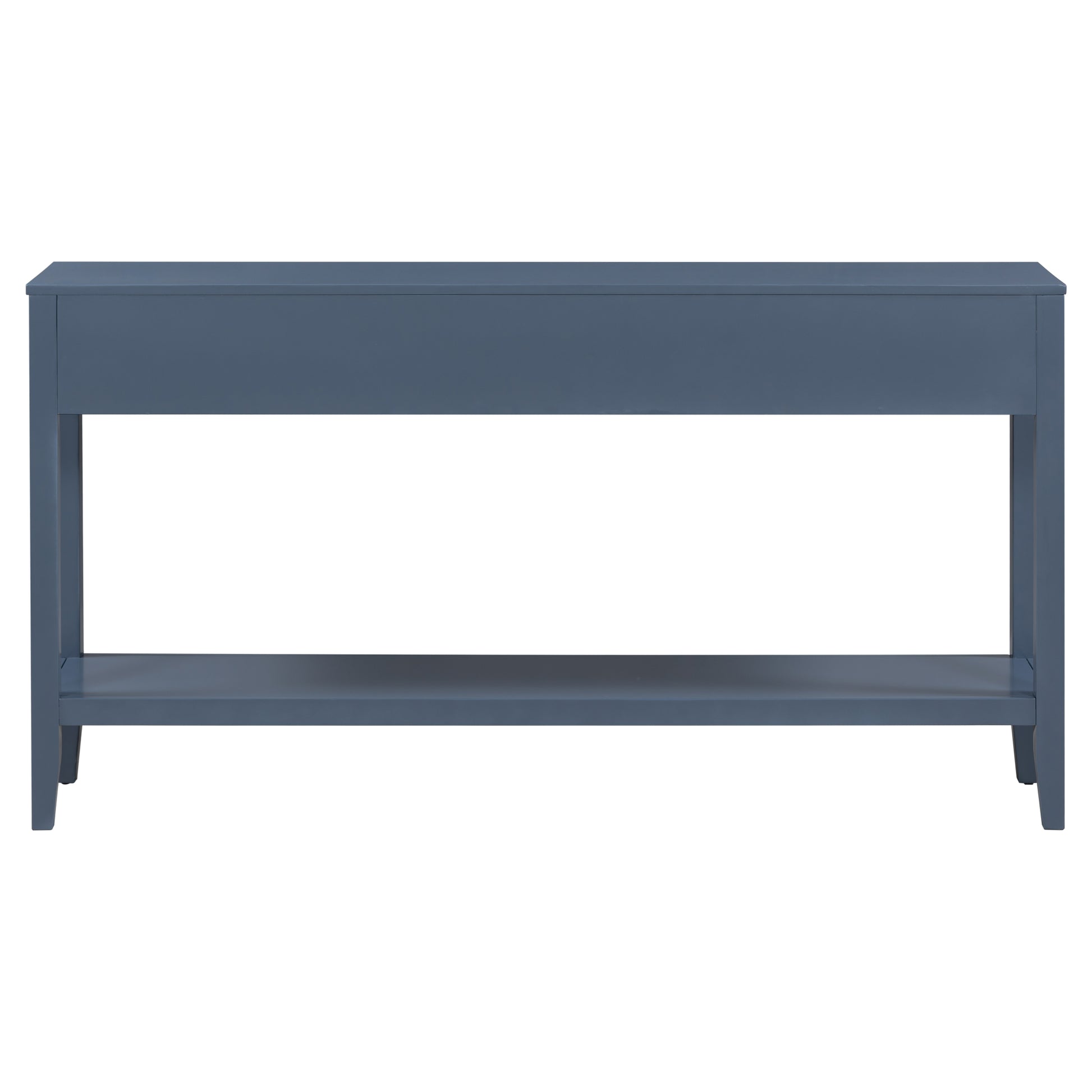 Contemporary 3 Drawer Console Table With 1 Shelf, Entrance Table For Entryway, Hallway, Living Room, Foyer, Corridor Navy Blue Primary Living Space American Design Mdf